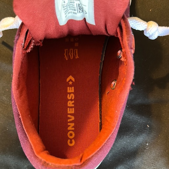 Converse Red and Purple Chuck Taylor Sneakers Classic Design 4 - Picture 9 of 9